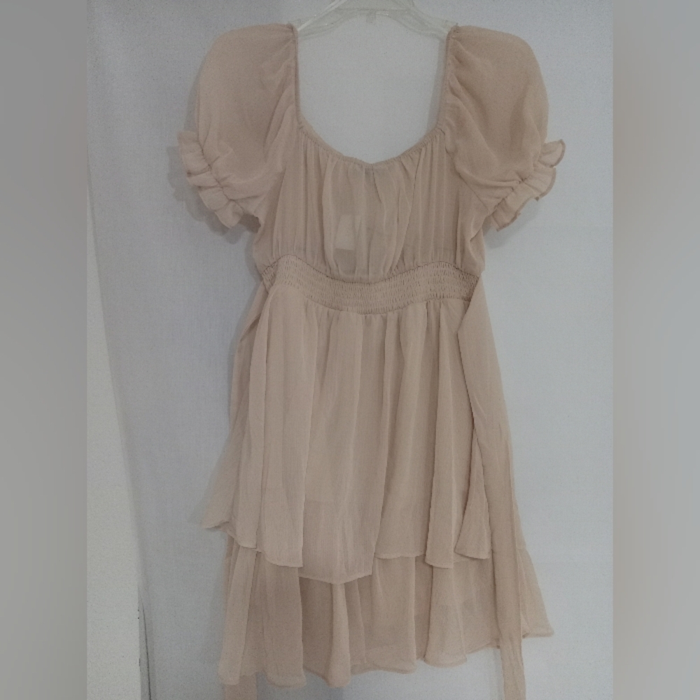 Love Tree - 2 Tier Rufful Mini Dress - Picture 2 of 13